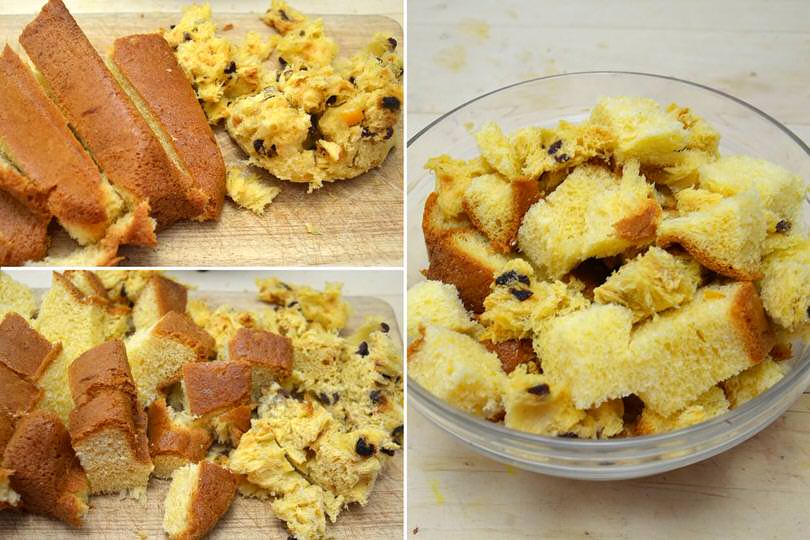 1 tagliare pandoro e panettone