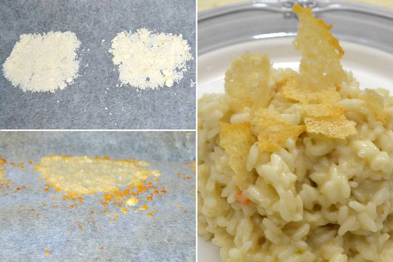 5 decorare con cialdine parmigiano