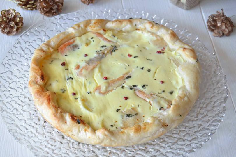 torta salata salmone