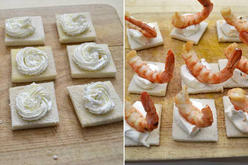 3 aggiungere mascarpone e gamberi