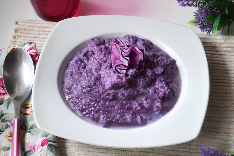 Crema di cavolo viola