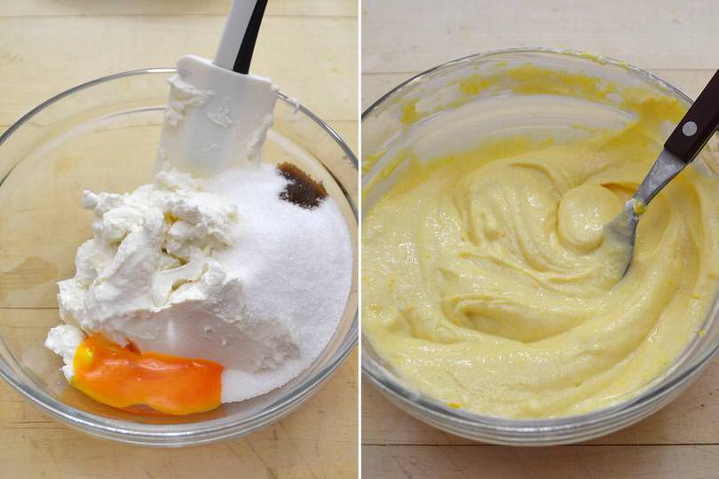 1 preparare crema di ricotta