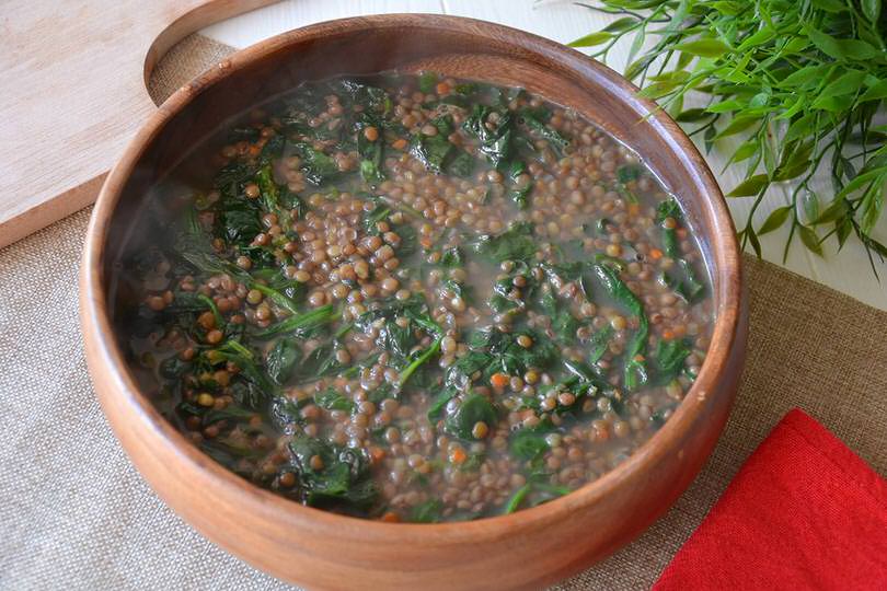 Lenticchie e spinaci