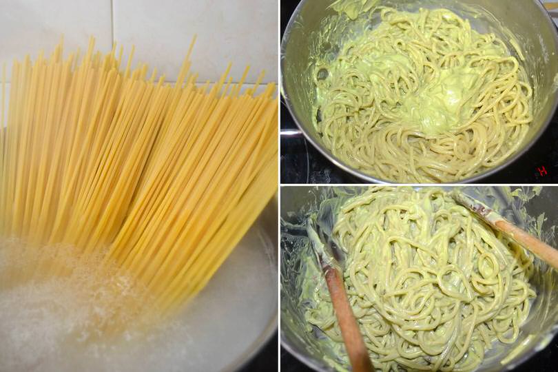 4 mescolare pasta