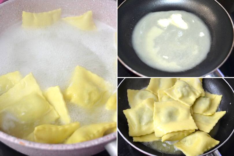 6 cuocere ravioli