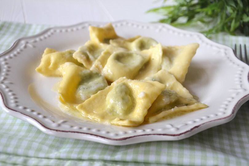 Ravioli ricotta e spinaci