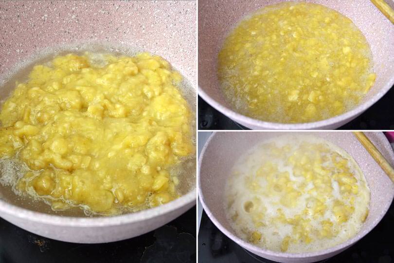 3 cuocere banane