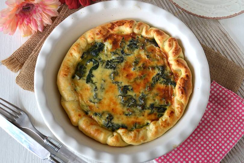 quiche di spinaci
