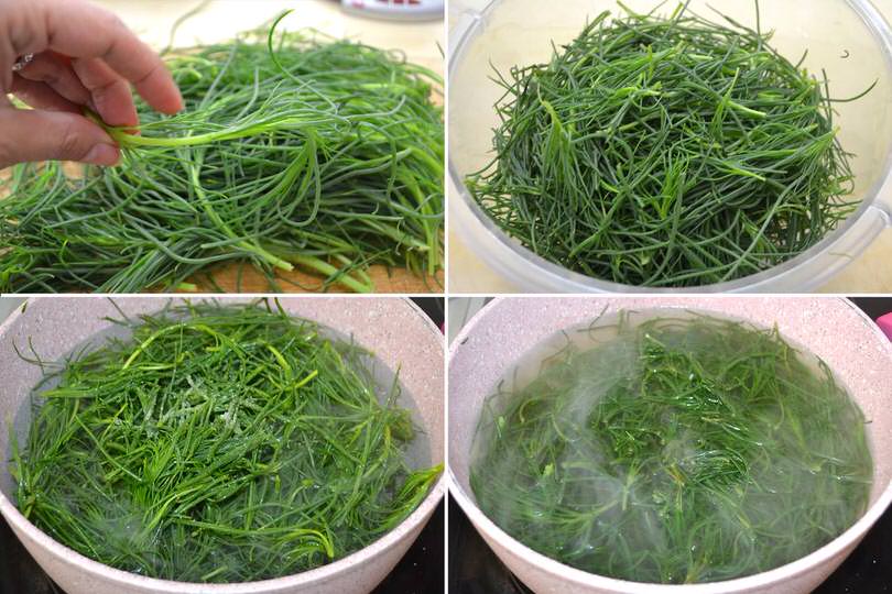 1 bollire agretti