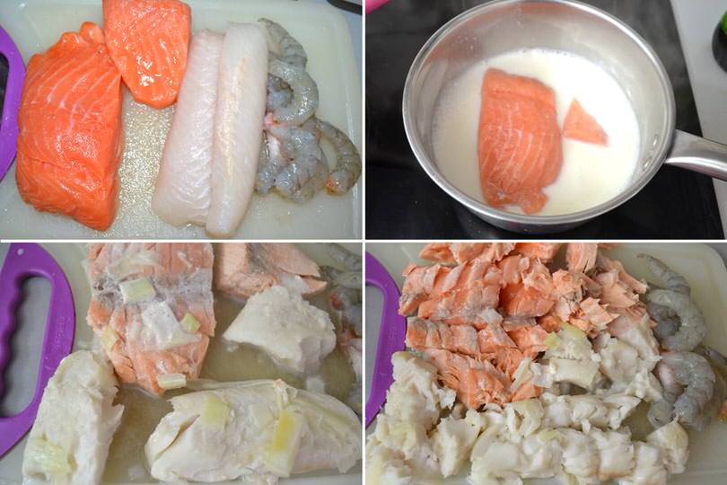 2 bollire pesce nel latte