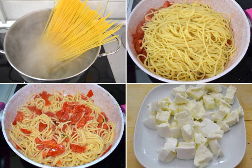3 cuocere spaghetti