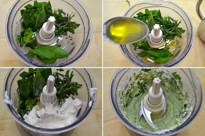 4 salsa burrata erbe