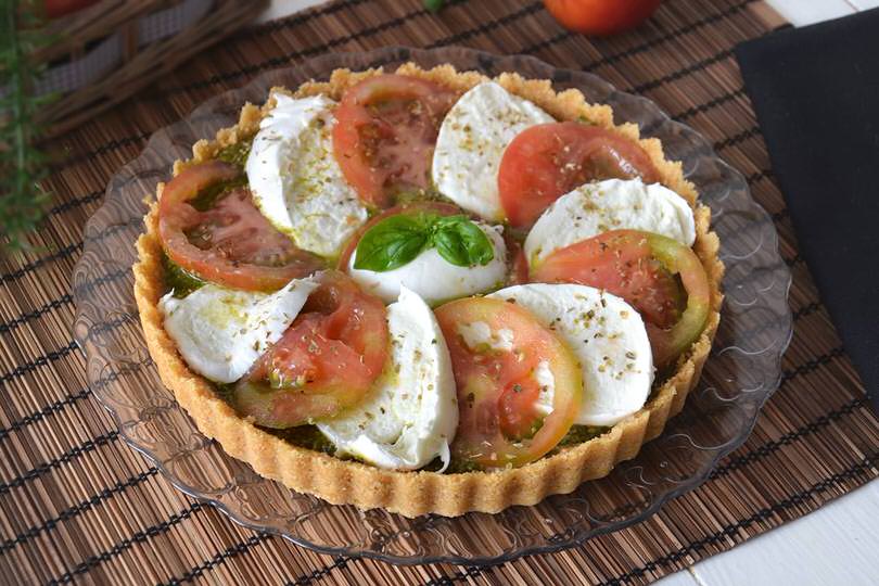 Crostata caprese senza cottura