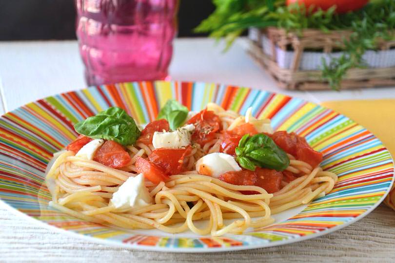 Spaghetti alla caprese