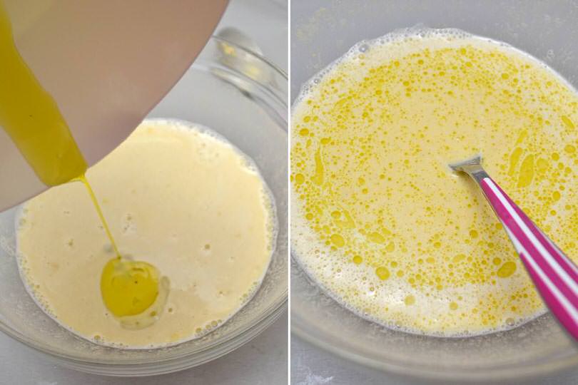 2 aggiungere olio