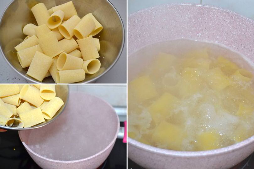 4 cuocere paccheri