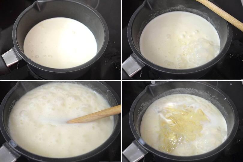 4 cuocere panna