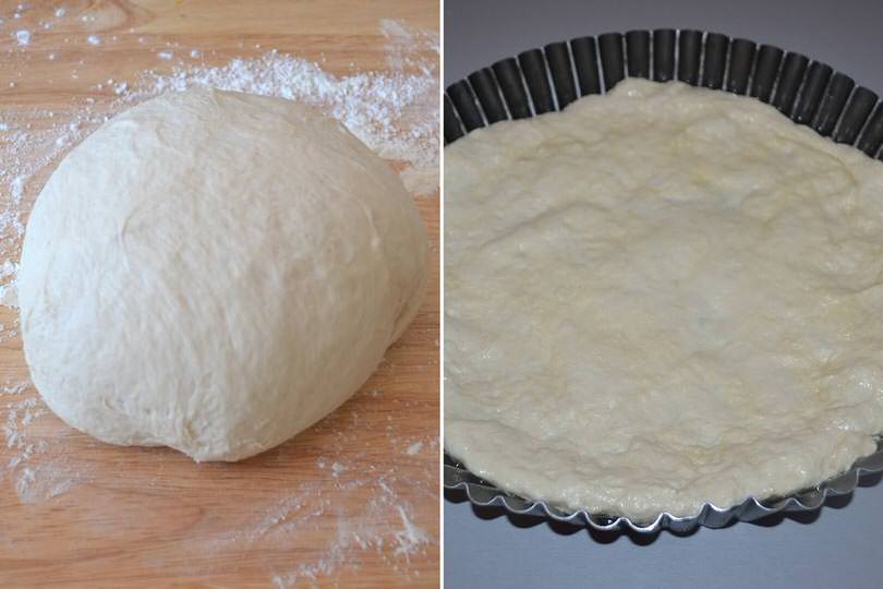 1 pizza nella teglia