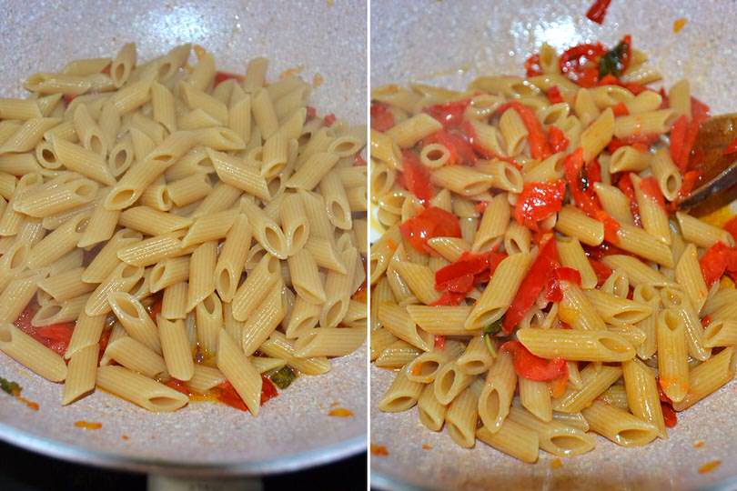 3 aggiungere pasta