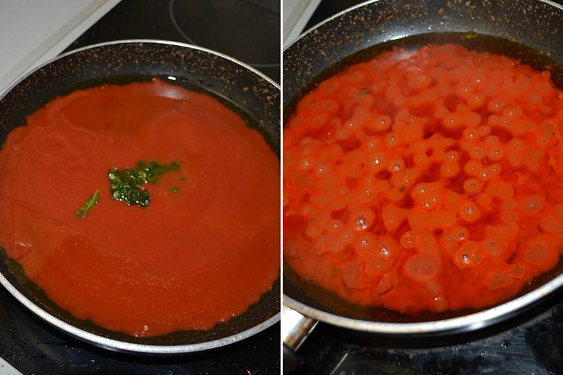 3 cuocere sugo