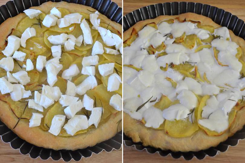 4 aggiungere mozzarella