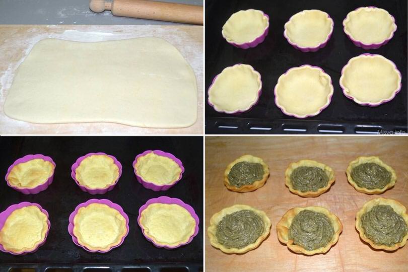 4 farcire tartellette
