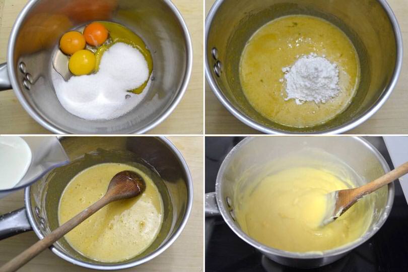 4 preparare crema pasticcera