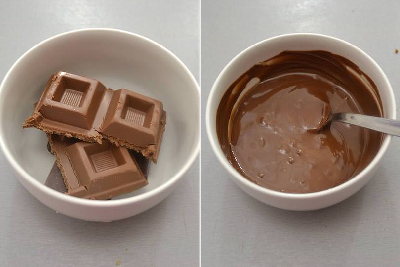 4 sciogliere cioccolato
