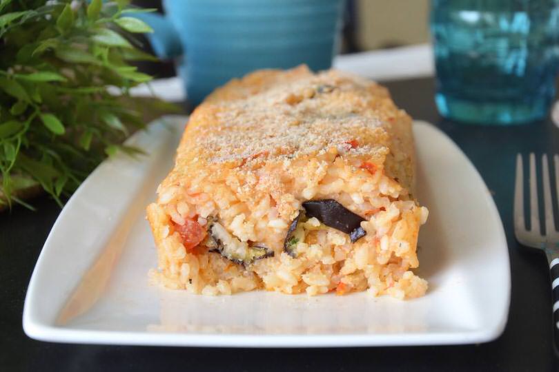 Rotolo di riso alle melanzane