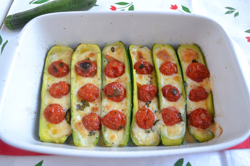 Zucchine ripiene vegetariane