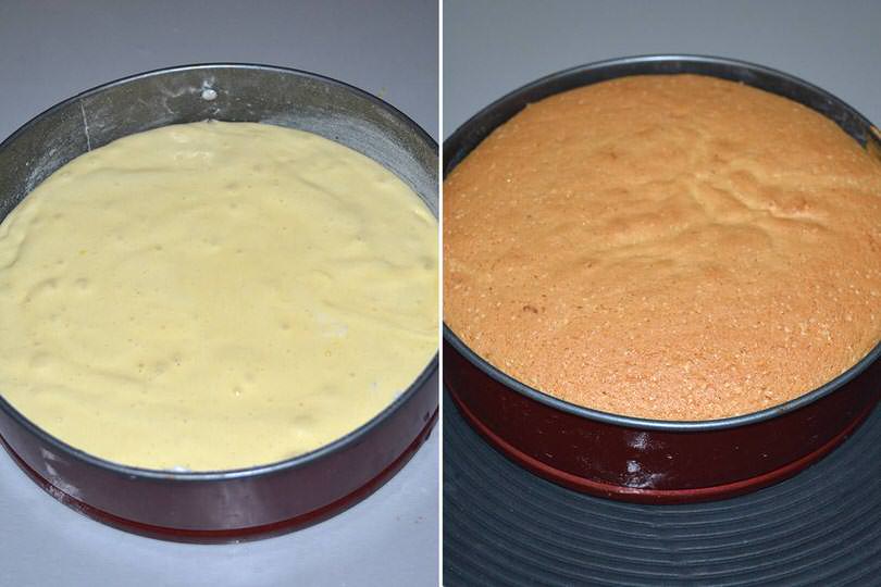 3 cuocere pan di spagna