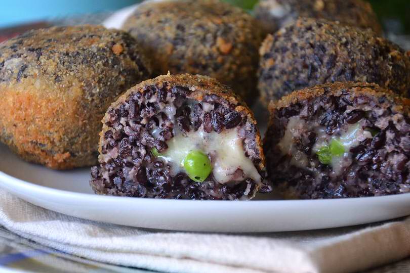 Arancini di riso venere