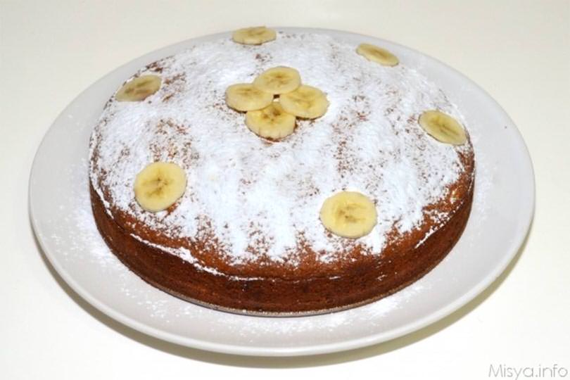 Torta di banane e cioccolato