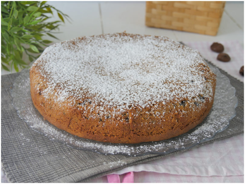 Torta di castagne e cioccolato