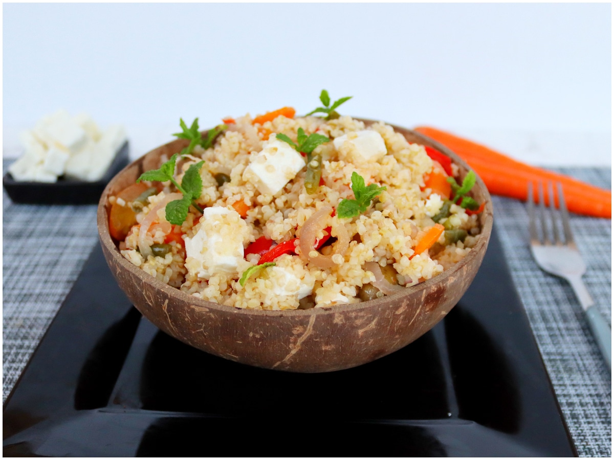 Insalata di bulgur e quinoa