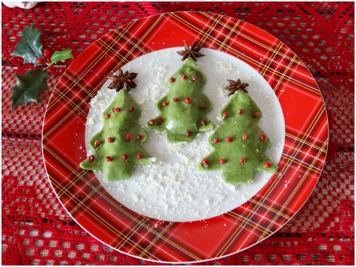 Ravioli albero di Natale