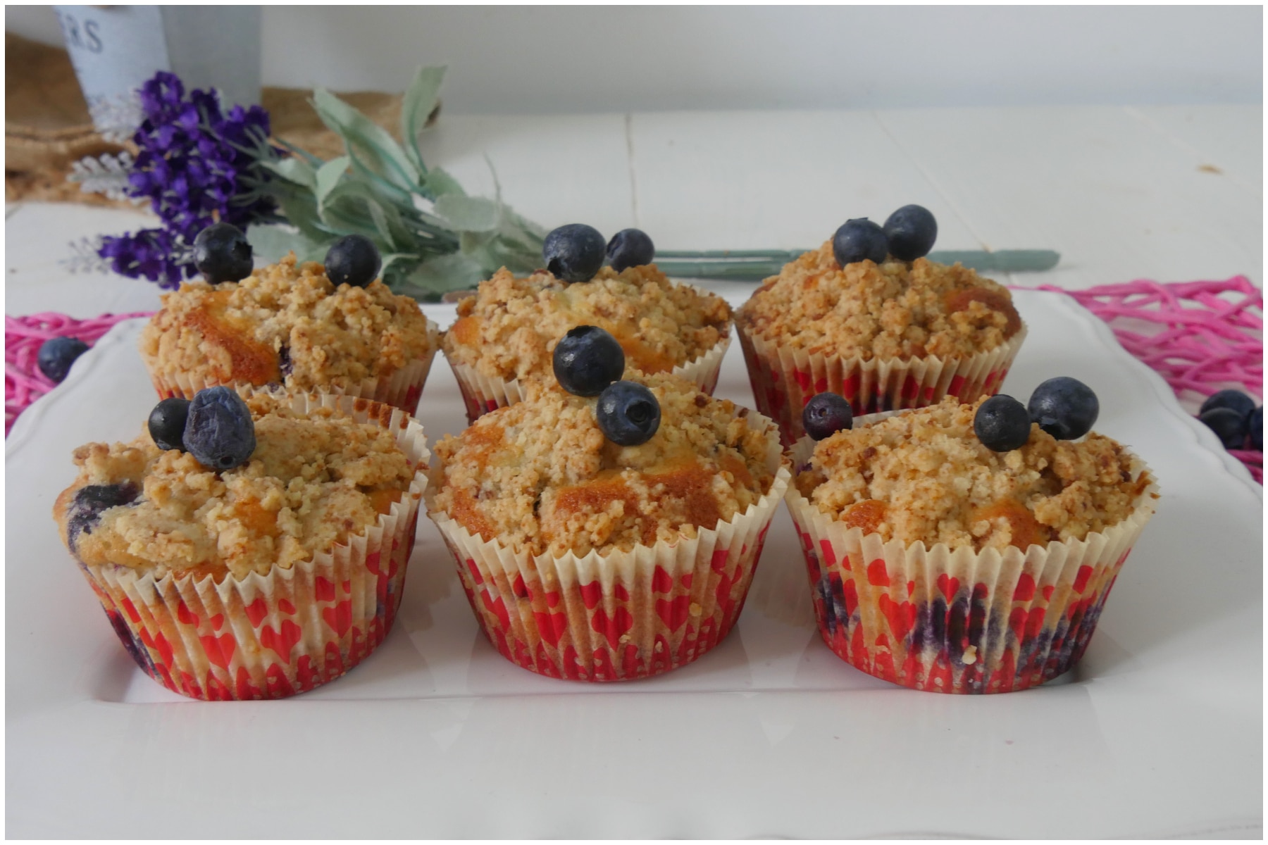 Muffin cheese blueberry