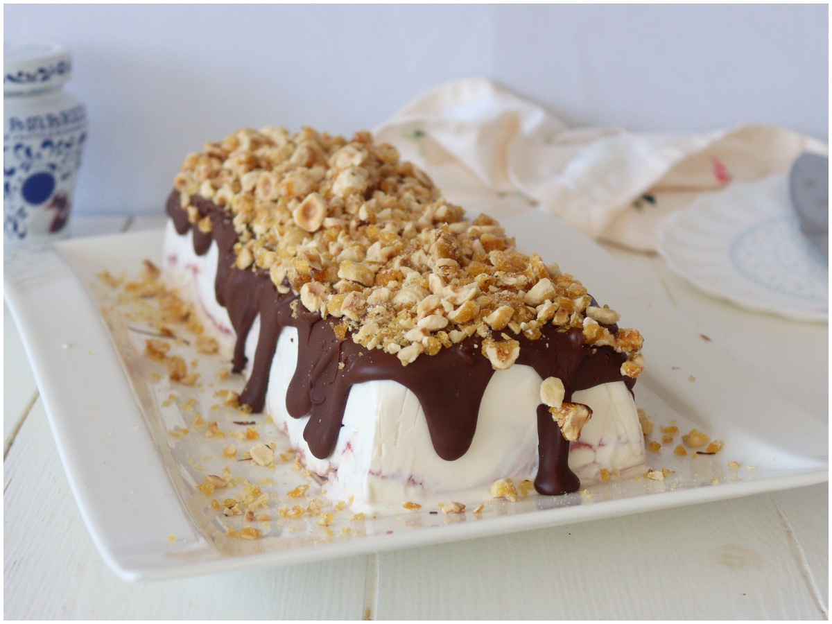 Torta croccante amarena