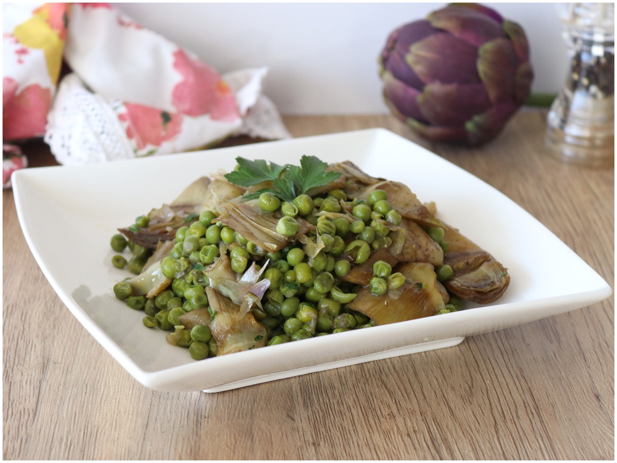 Carciofi e piselli