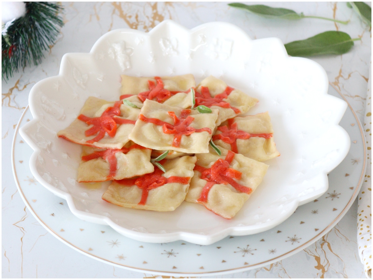 Ravioli pacchetto regalo