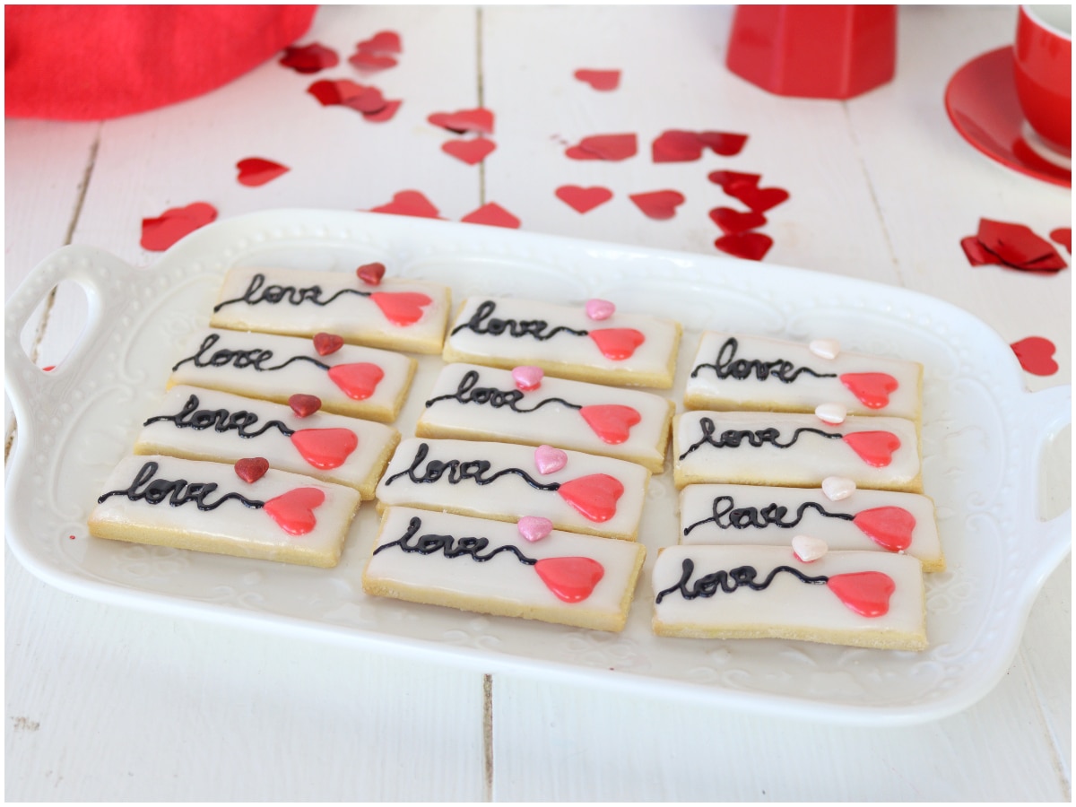 Biscotti messaggio d’amore