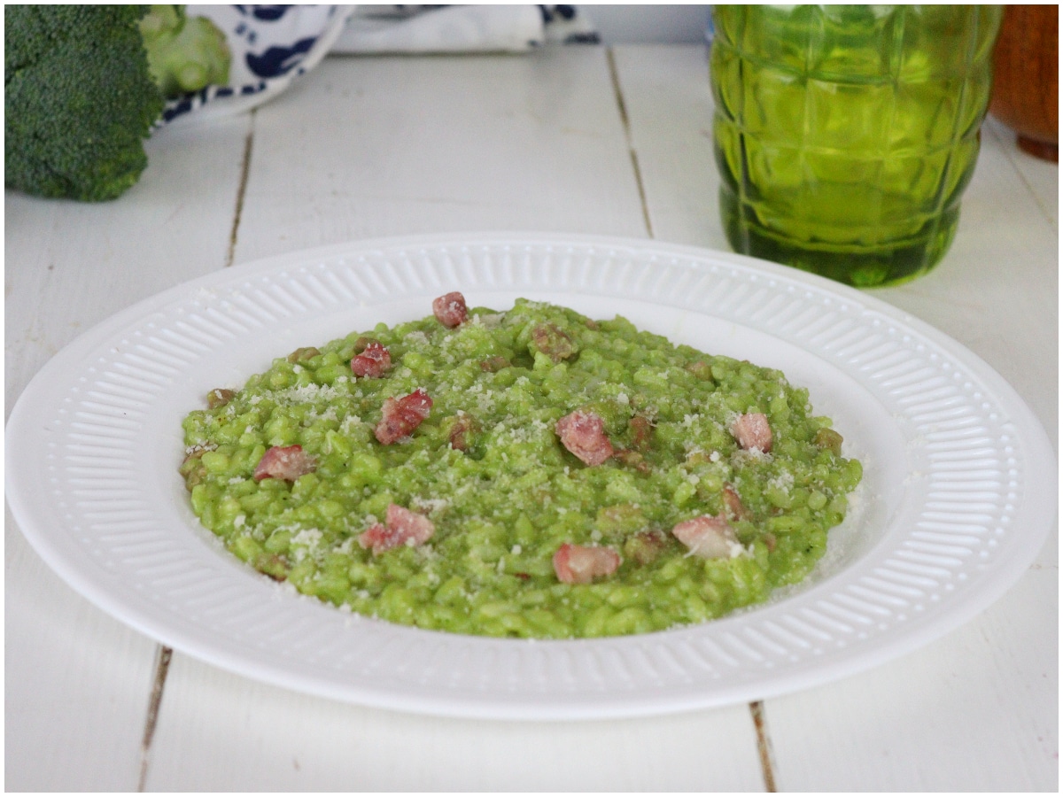 Risotto broccoli e pancetta