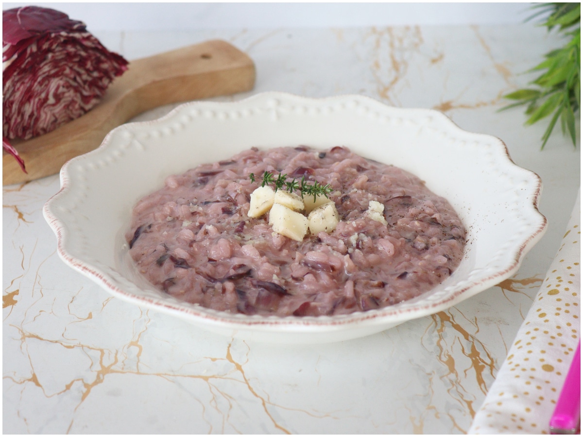 Risotto radicchio e taleggio