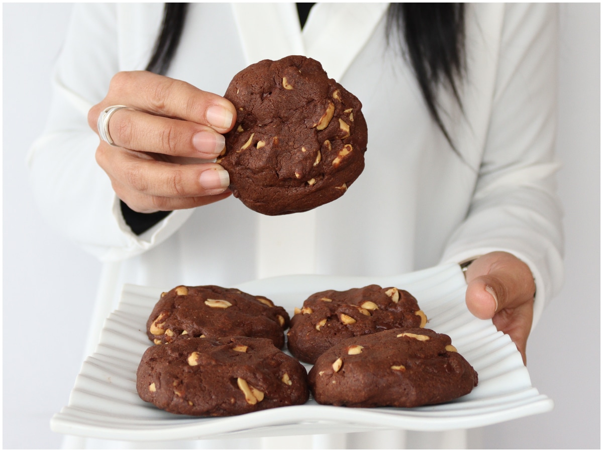 Cookies cioccolato e arachidi
