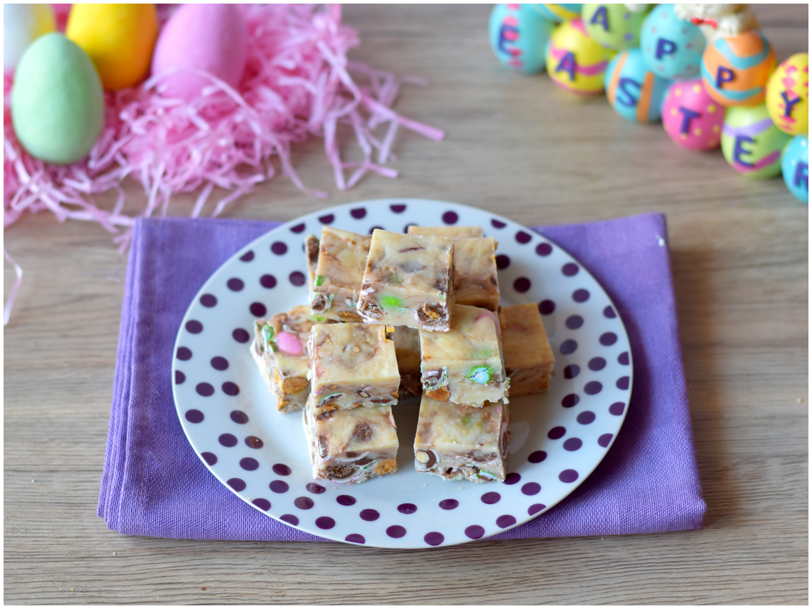 Mini egg fudge