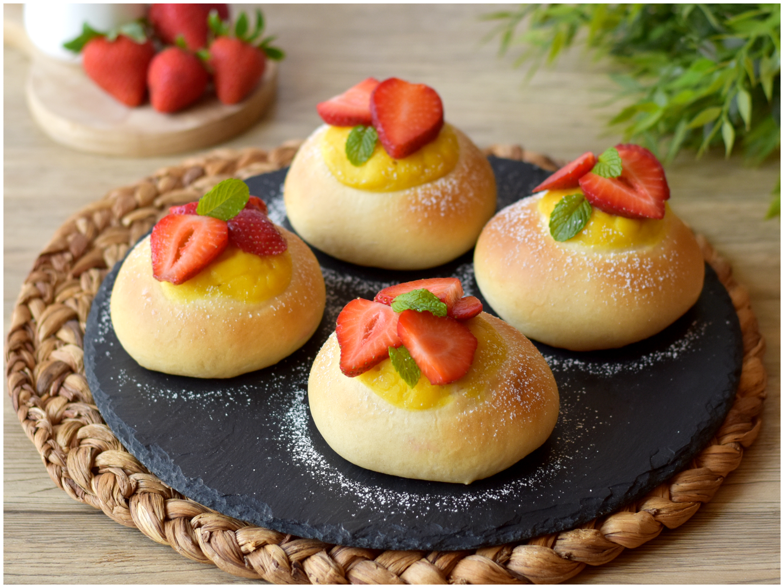 Brioche alle fragole