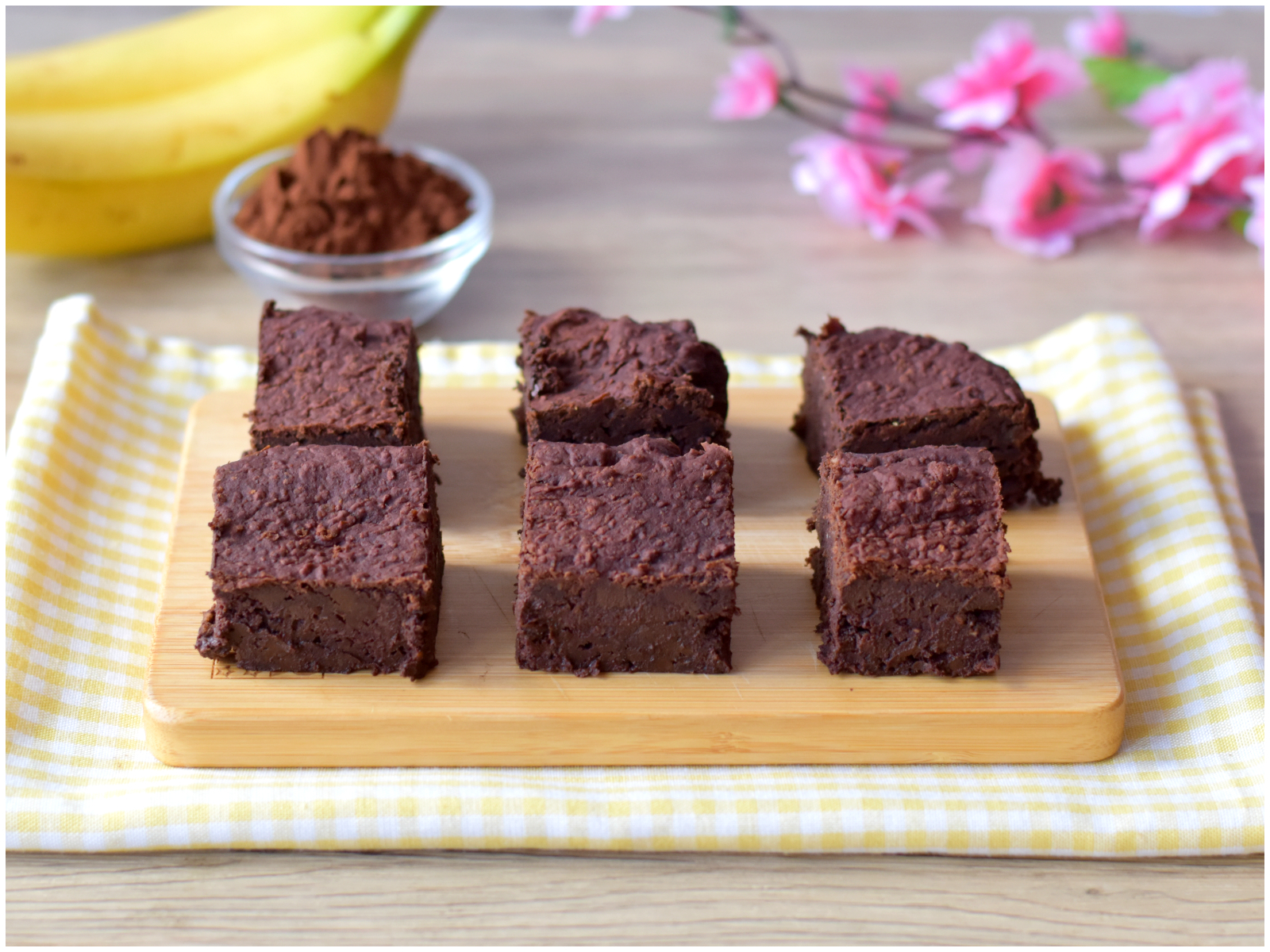 Brownies con fagioli e cioccolato