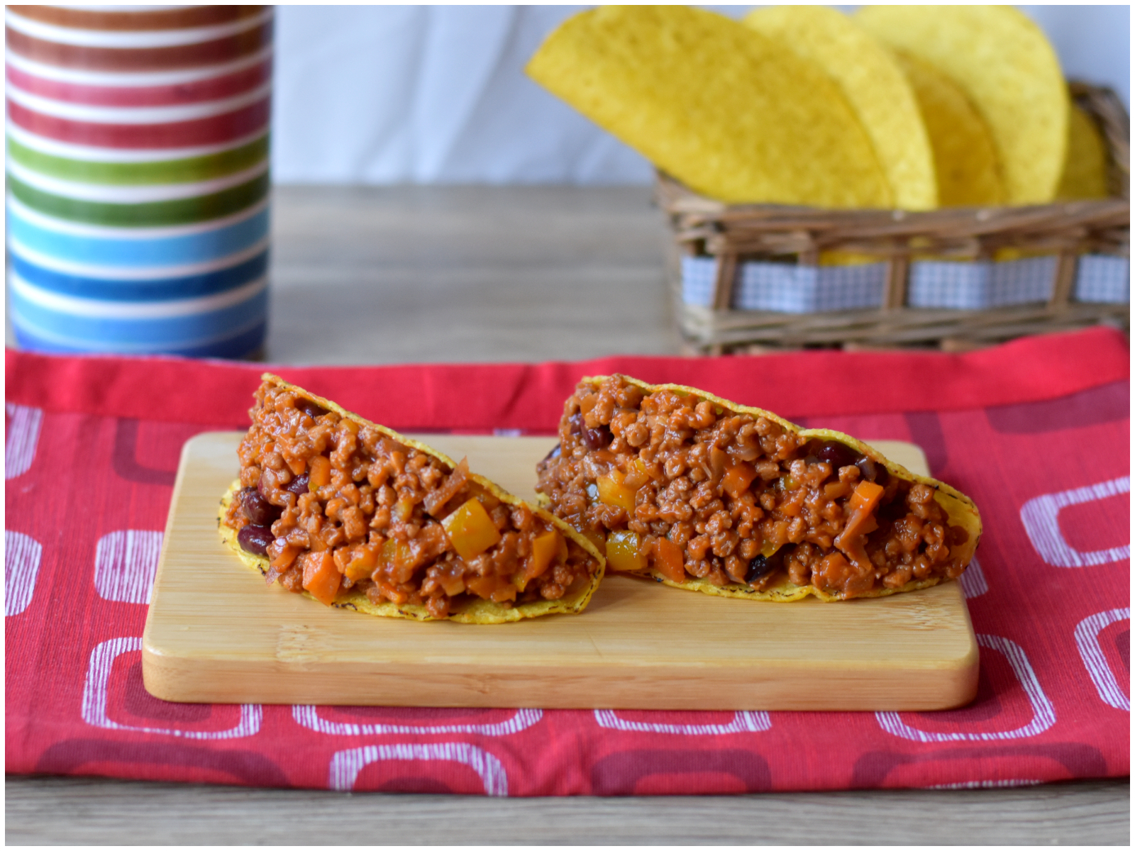 Tacos con chili veg