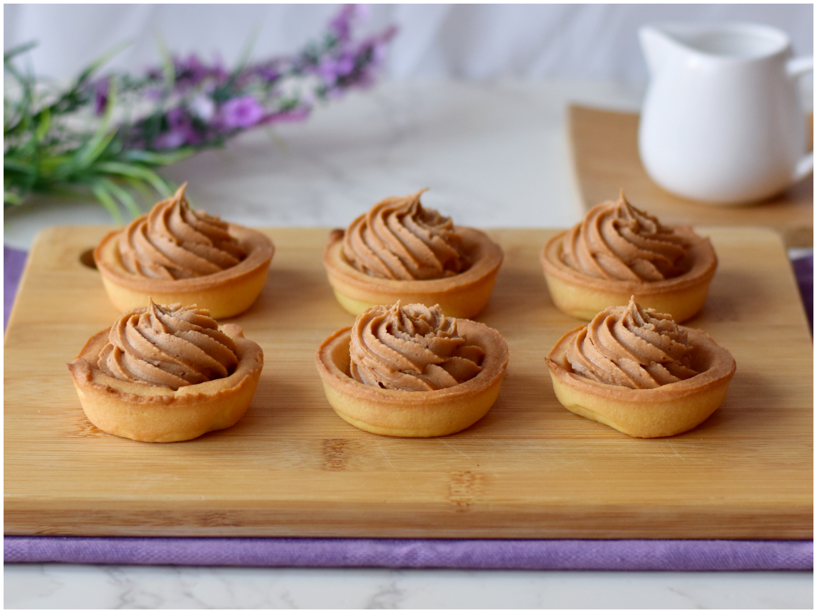 Crostatine con ganache caramello salato